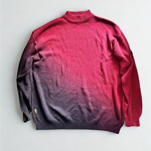 Vintage Meoshe 90’s Y2K Men’s Ombré Cotton Blend Sweater 2XL Streetwear Hip Hop